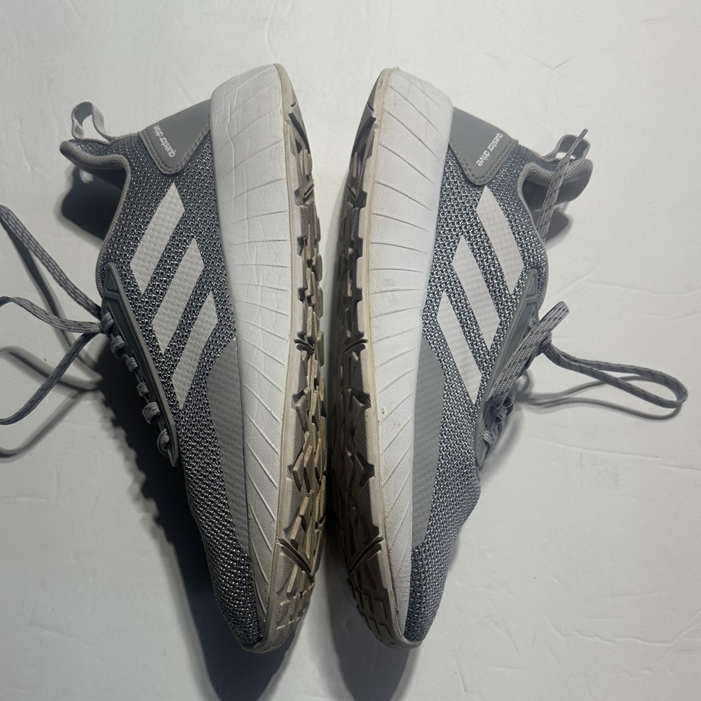 adidas Questar Drive Grey and white mesh Athletic Sneakers ortholite float sz 8 - Picture 5 of 8